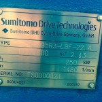 Sumitomo Type D95R3-LBF-22.4 250KW 22.81 ratio Brand new never been used R380 000